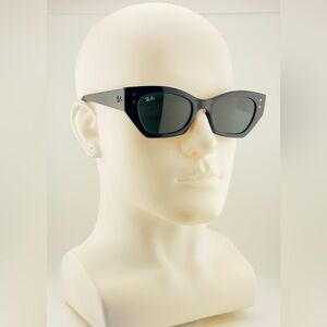 Ray-Ban Zena Bio Based Sunglasses RB4430 Polished black Frame Dark Gray Lenses